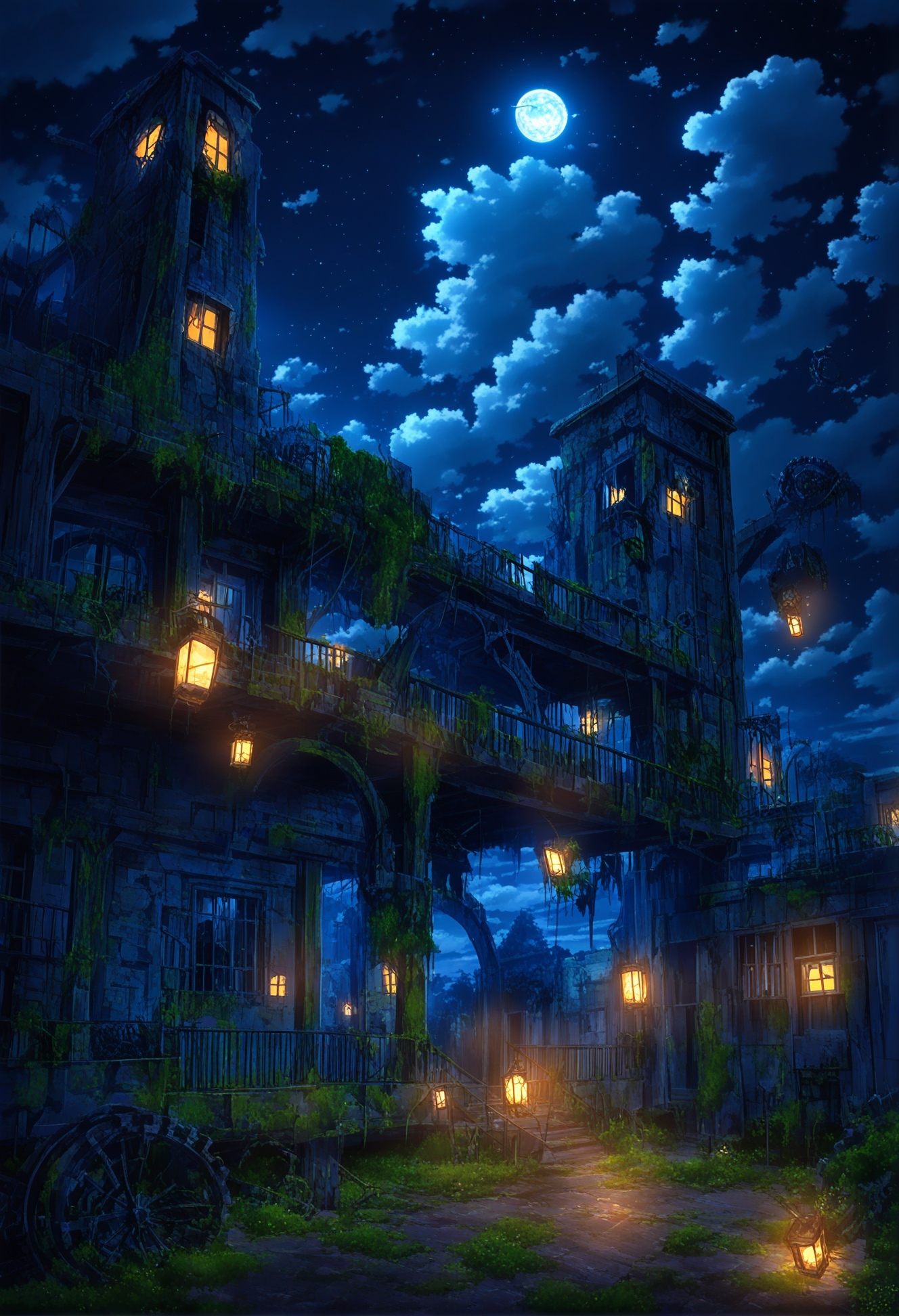 no humans,  scenery,  floating on Tensor.Art