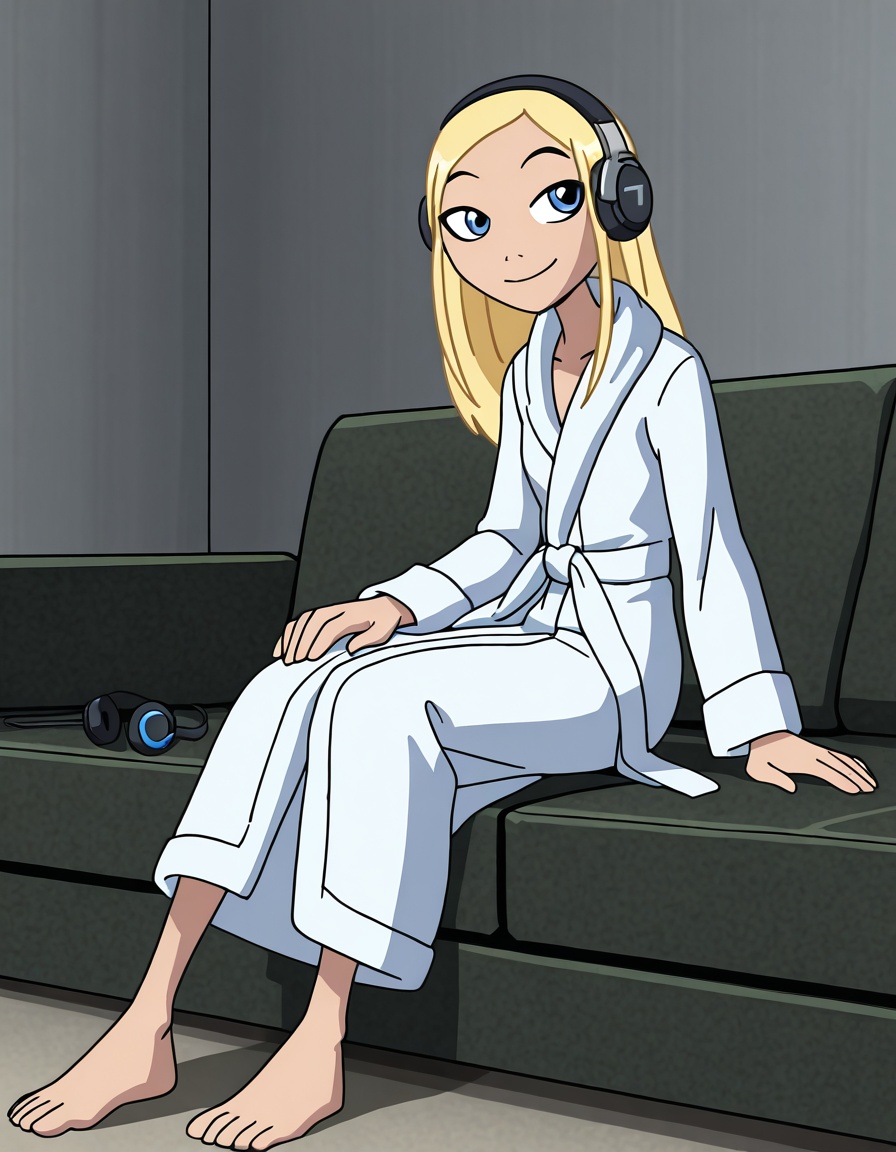 Terra,  1girl,  bathrobe on Tensor.Art