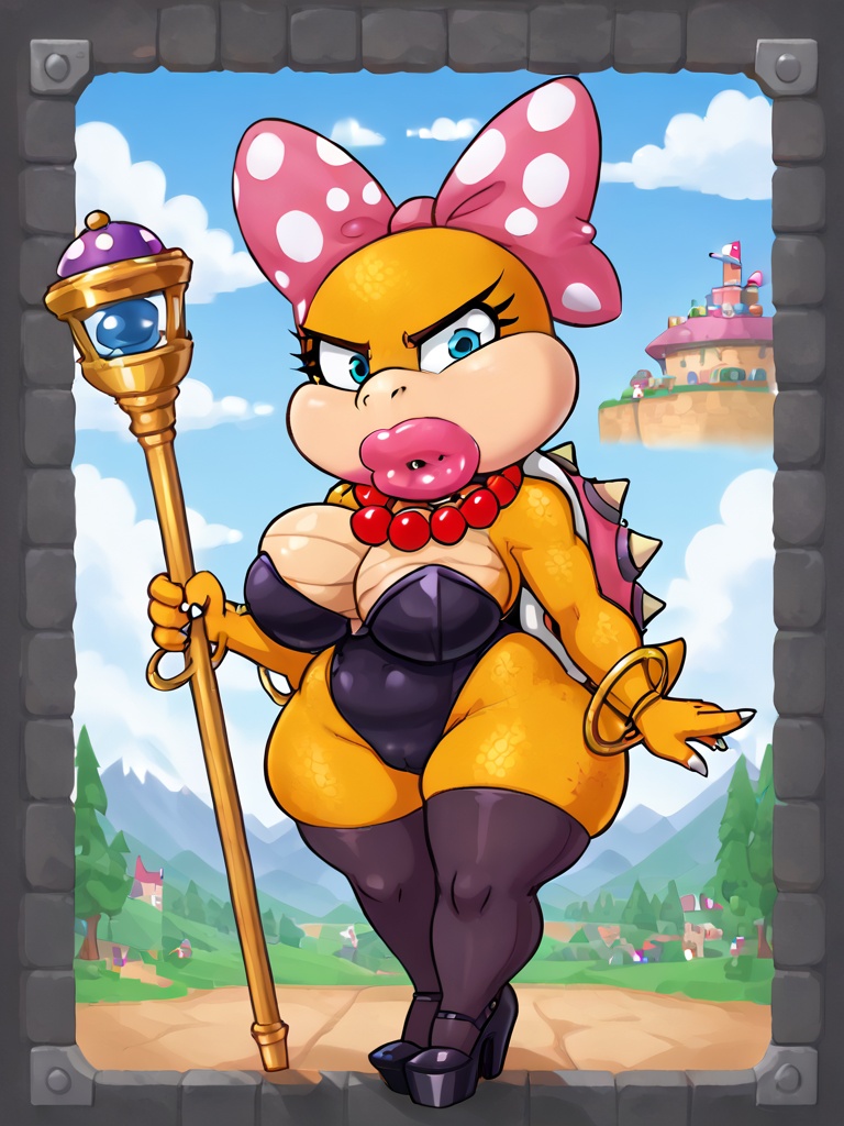 wendykoopa,  yellow skin,  pearl necklace on Tensor.Art