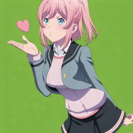 sana miyama \(gundam\),  pink hair,  short hair on Tensor.Art