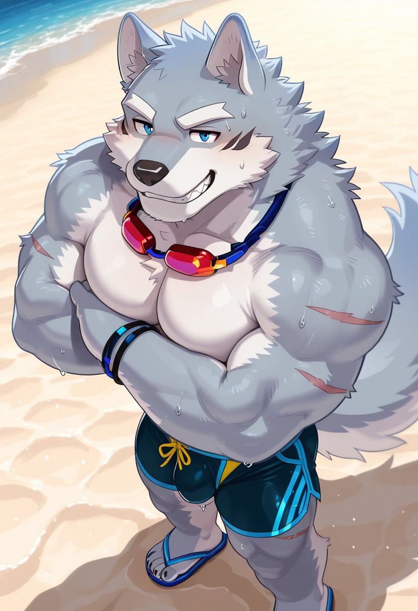 HakumaCS,  solo,  furry on Tensor.Art