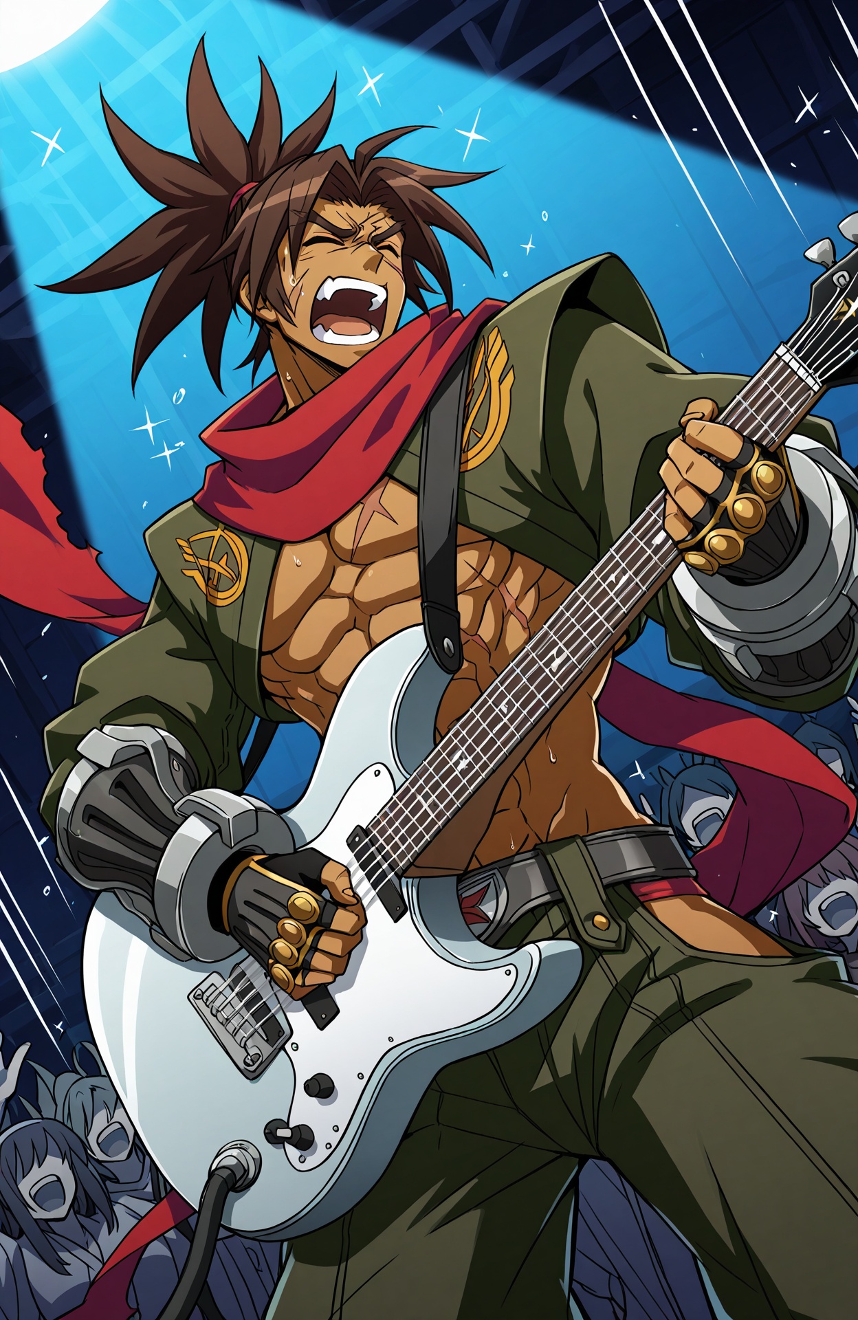 bb_shishigami,  dark skin,  dark-skinned male on Tensor.Art