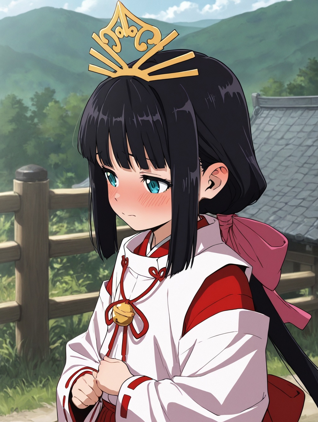shizuku_nige,  1girl,  embarrassed on Tensor.Art
