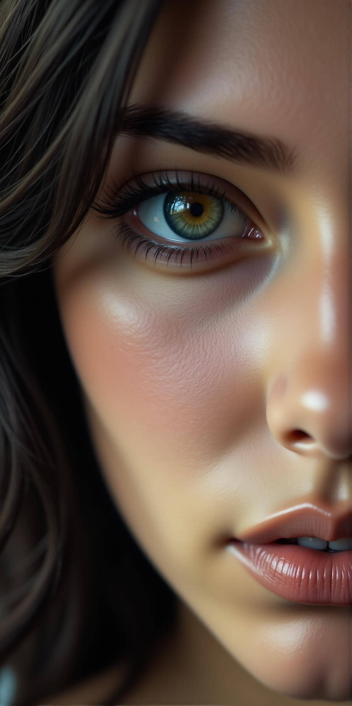 hyperrealistic art highly detailed real photo of a woman portrait close-up,  detailed photo,  colorful on Tensor.Art