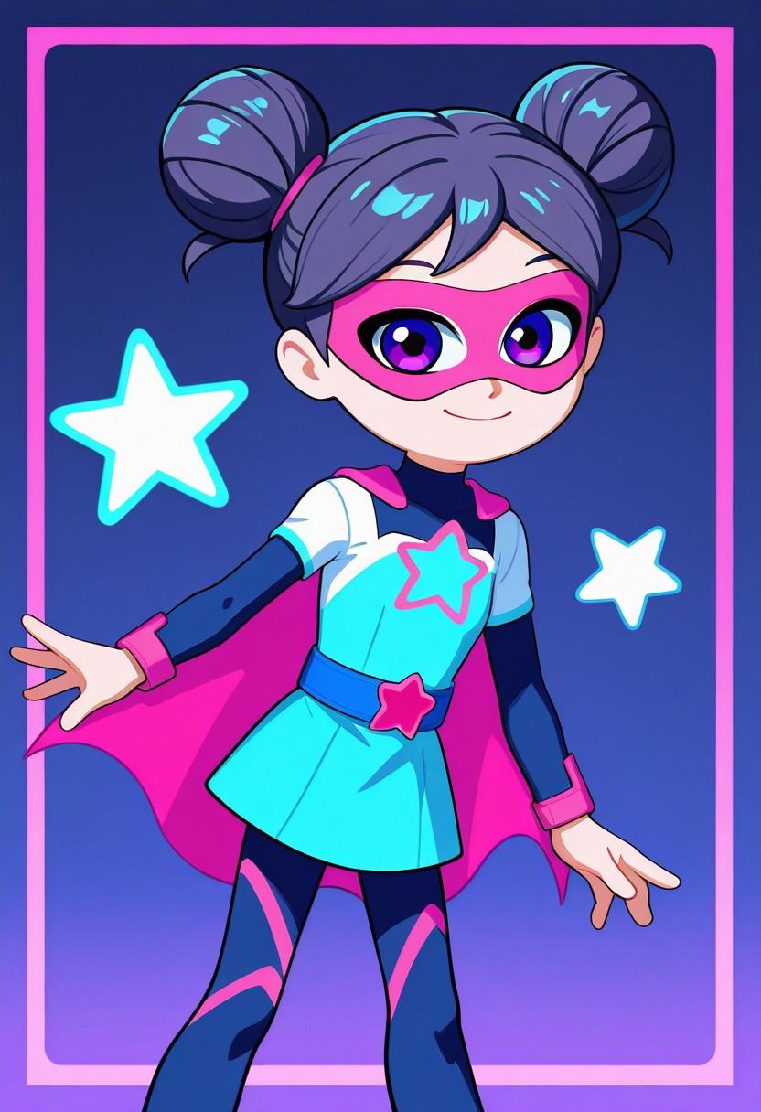 starbeam,  1girl,  superhero on Tensor.Art