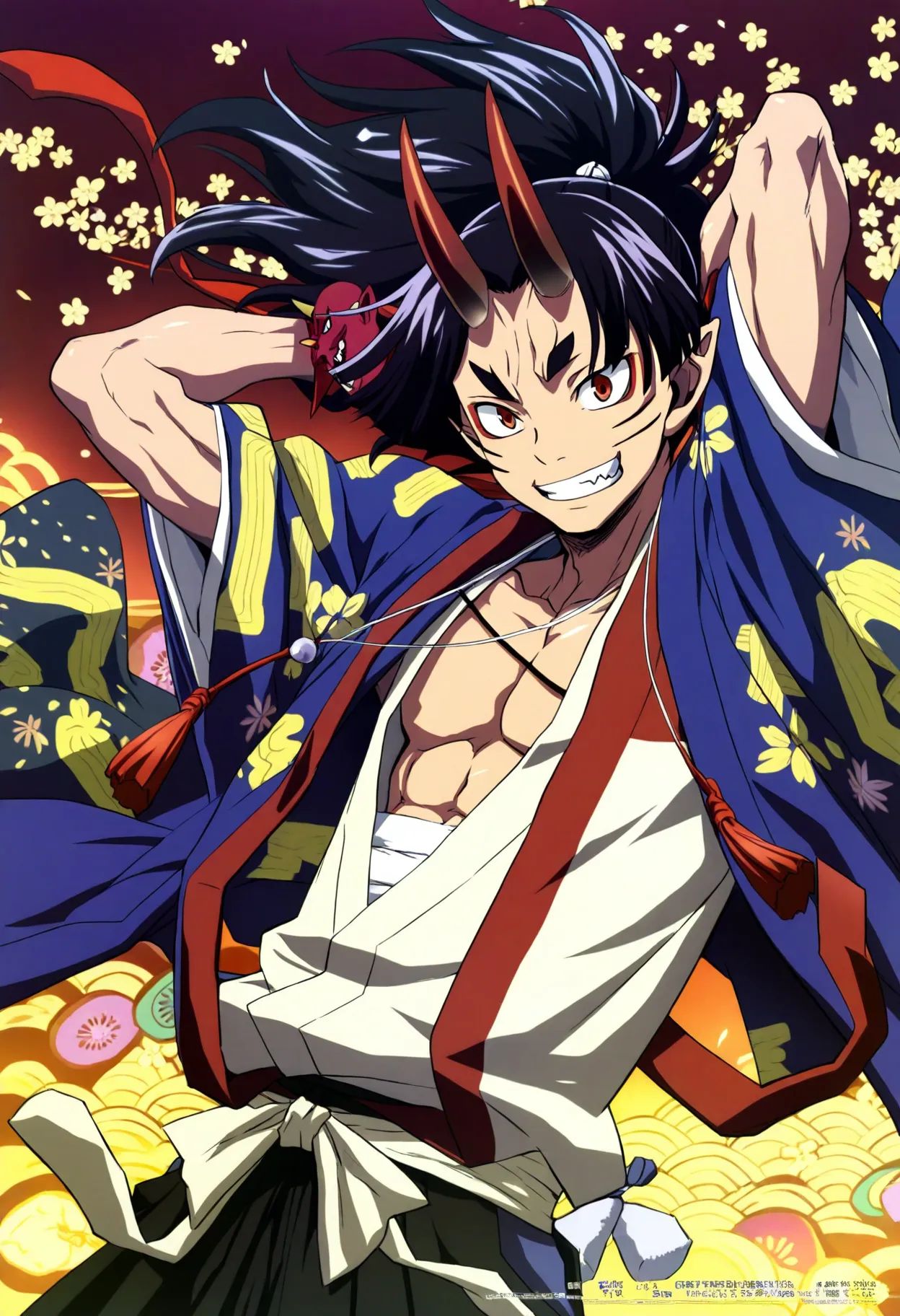 1boy,  oni,  masterpiece on Tensor.Art