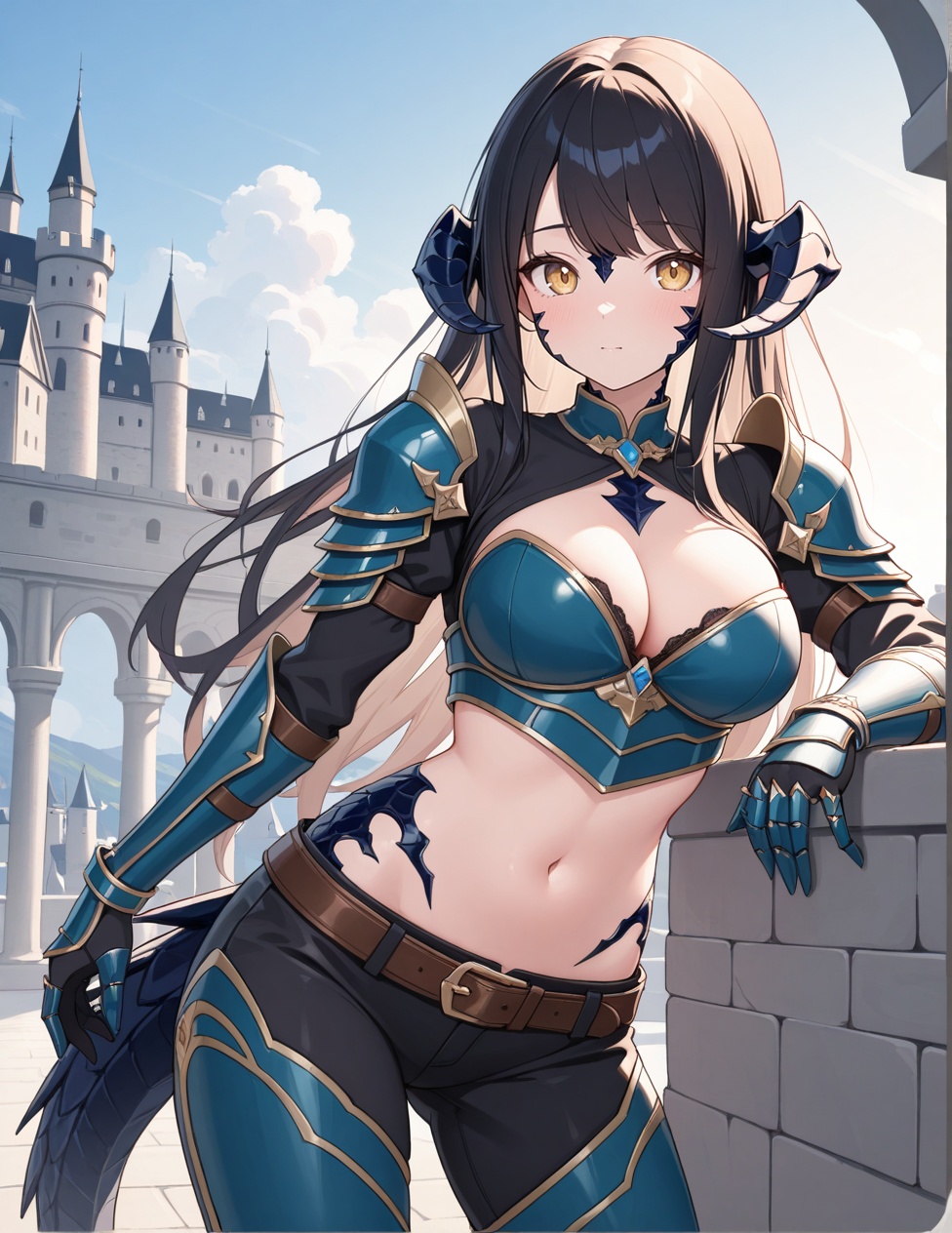(detailed texture lighting,  detailed surface lighting) BREAK outdoors,  castle on Tensor.Art