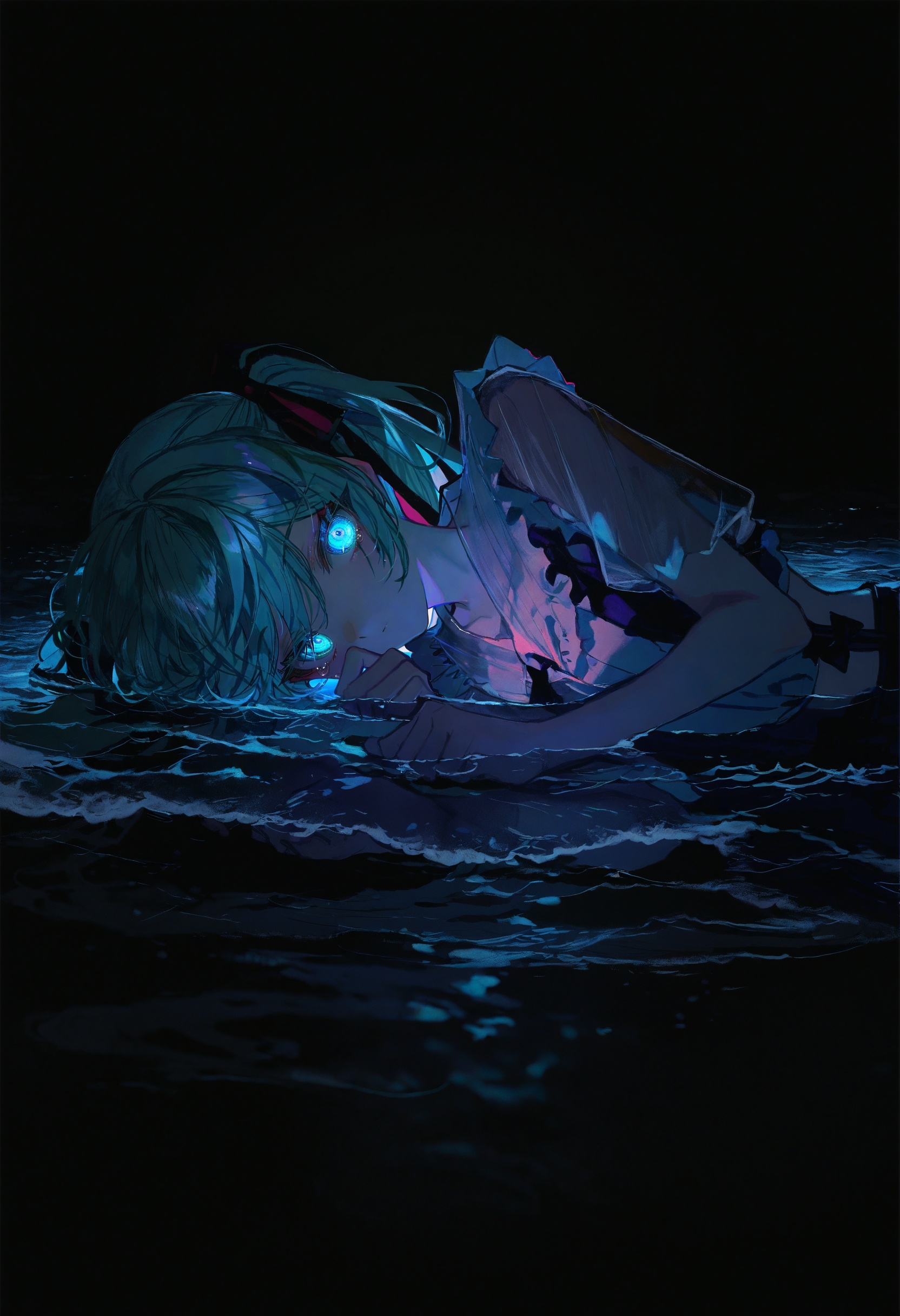 artist:[diyokama|fuzichoco|yoneyama mai|lam \(ramdayo\)|lifeline \(a384079959\)|quasarcake],  1girl,  partially submerged...