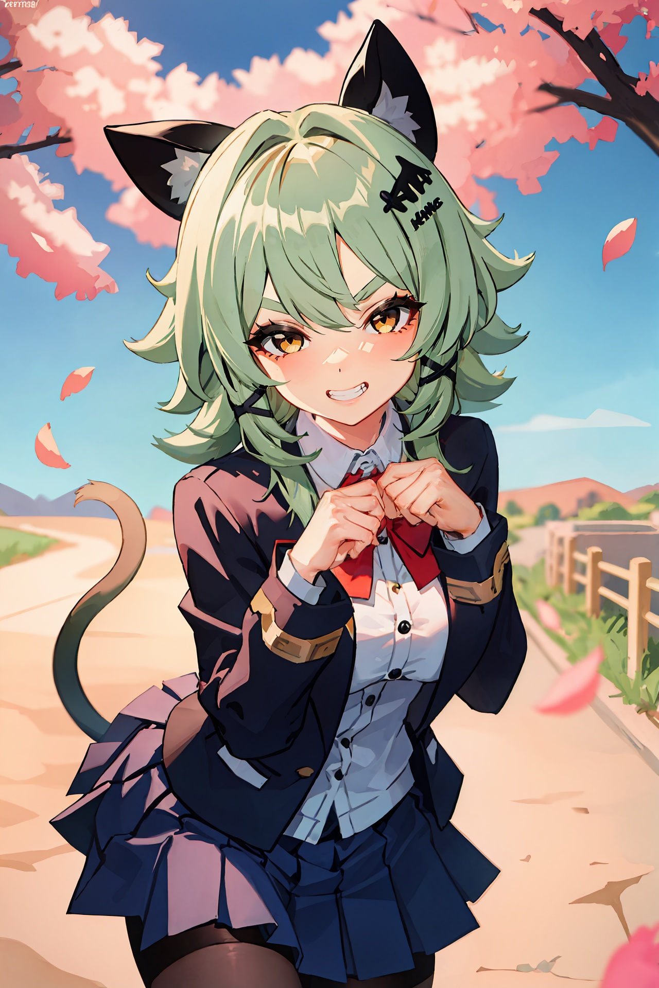1girl,  caesar king \(zenless zone zero\),  x hair ornament on Tensor.Art