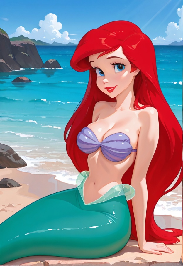 ariel,  1girl,  solo on Tensor.Art