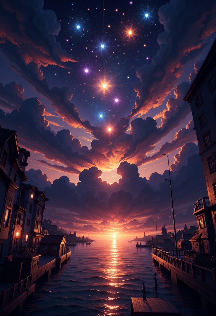Evening,  Stars,  Night on Tensor.Art