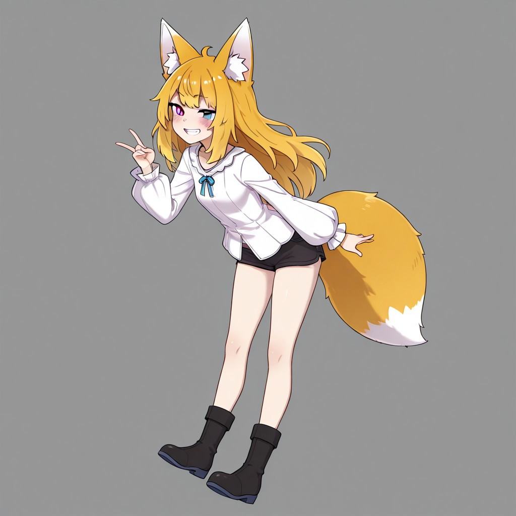 1girl,  animal ears,  tail on Tensor.Art