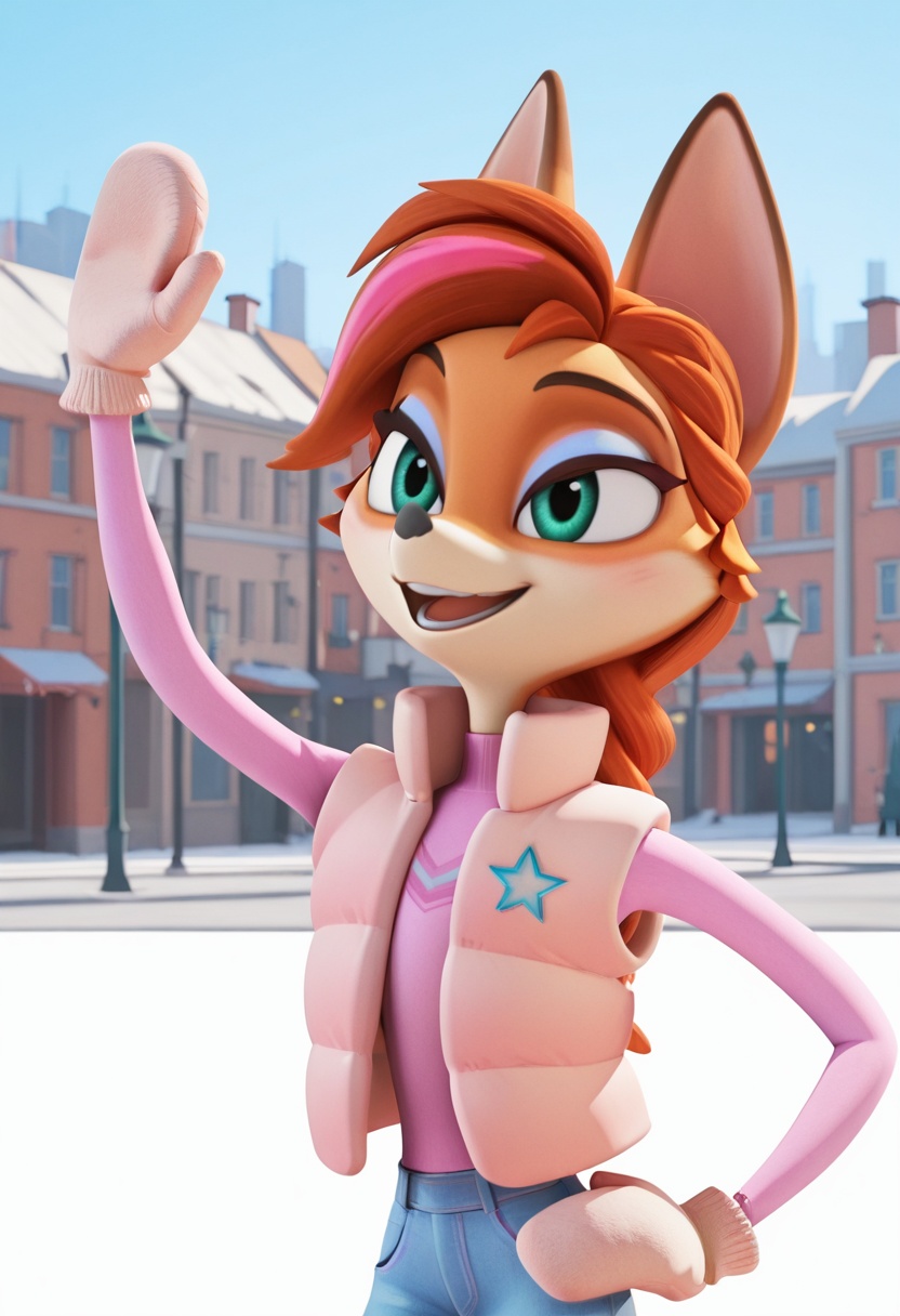 NuPogodi Fox,  1girl,  solo on Tensor.Art