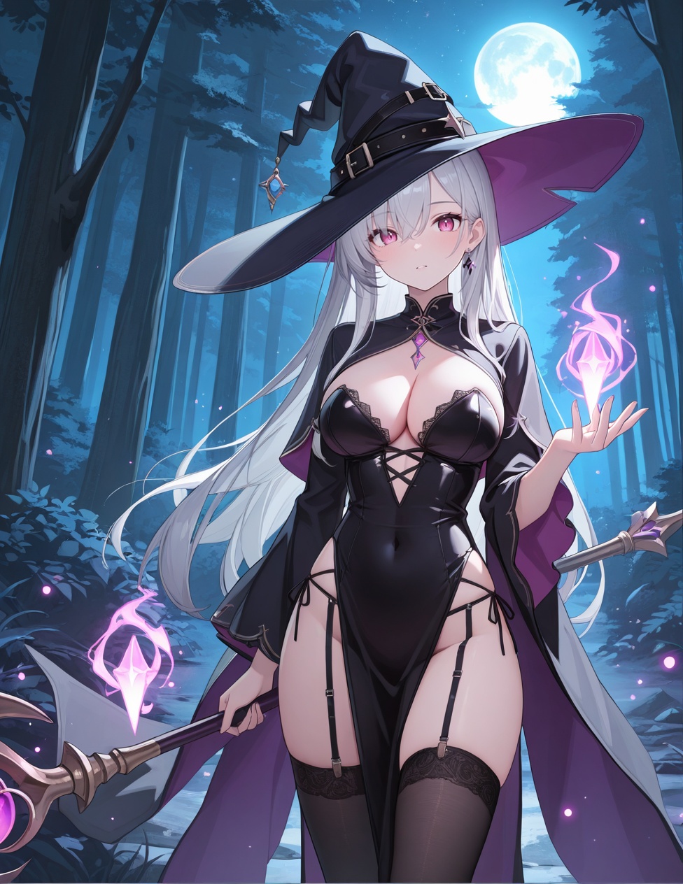 (detailed texture lighting,  detailed surface lighting),  BREAK sexy witch on Tensor.Art
