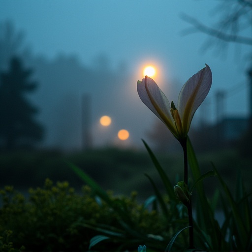 The image is a photograph of a dimly lit,  creating subtle highlights and shadows.,  reflecting the dim lights from the st...