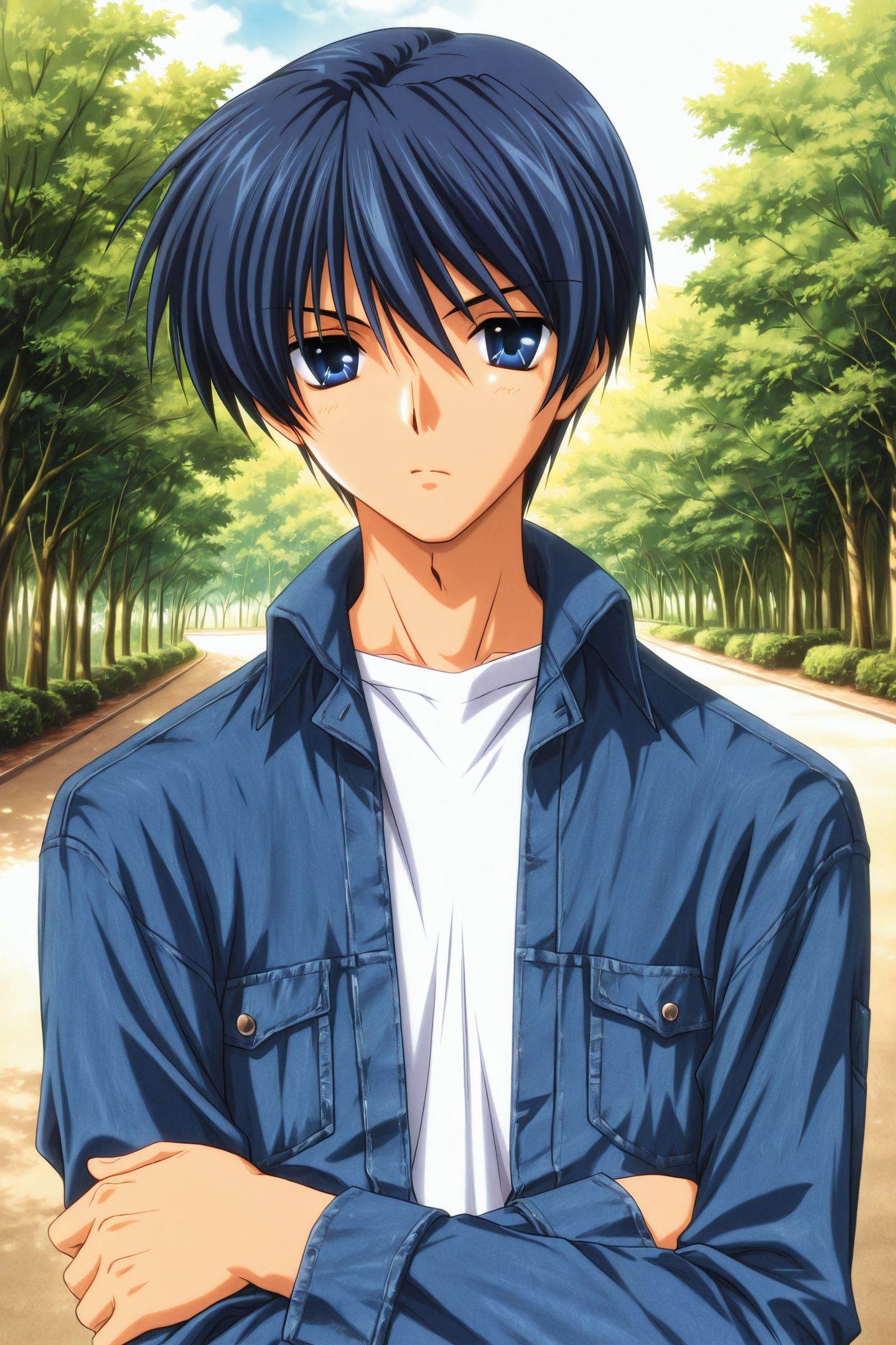 Anime Style,  Tomoya Okazaki,  solo on Tensor.Art
