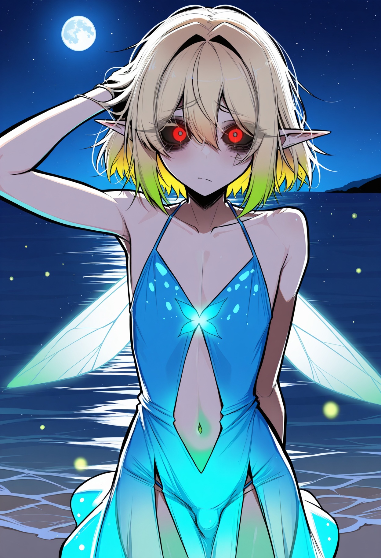 1boy,  trap,  flat chest on Tensor.Art