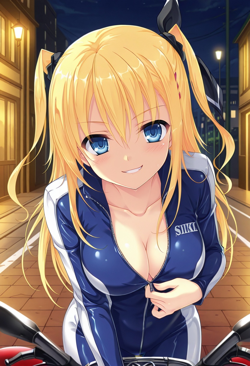 morizono-rikka,  large breasts,  hair ribbon on Tensor.Art
