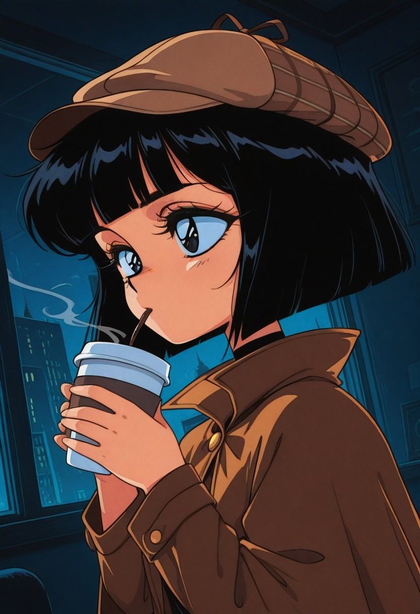 retro_noir_style,  retro anime style,  best quality on Tensor.Art