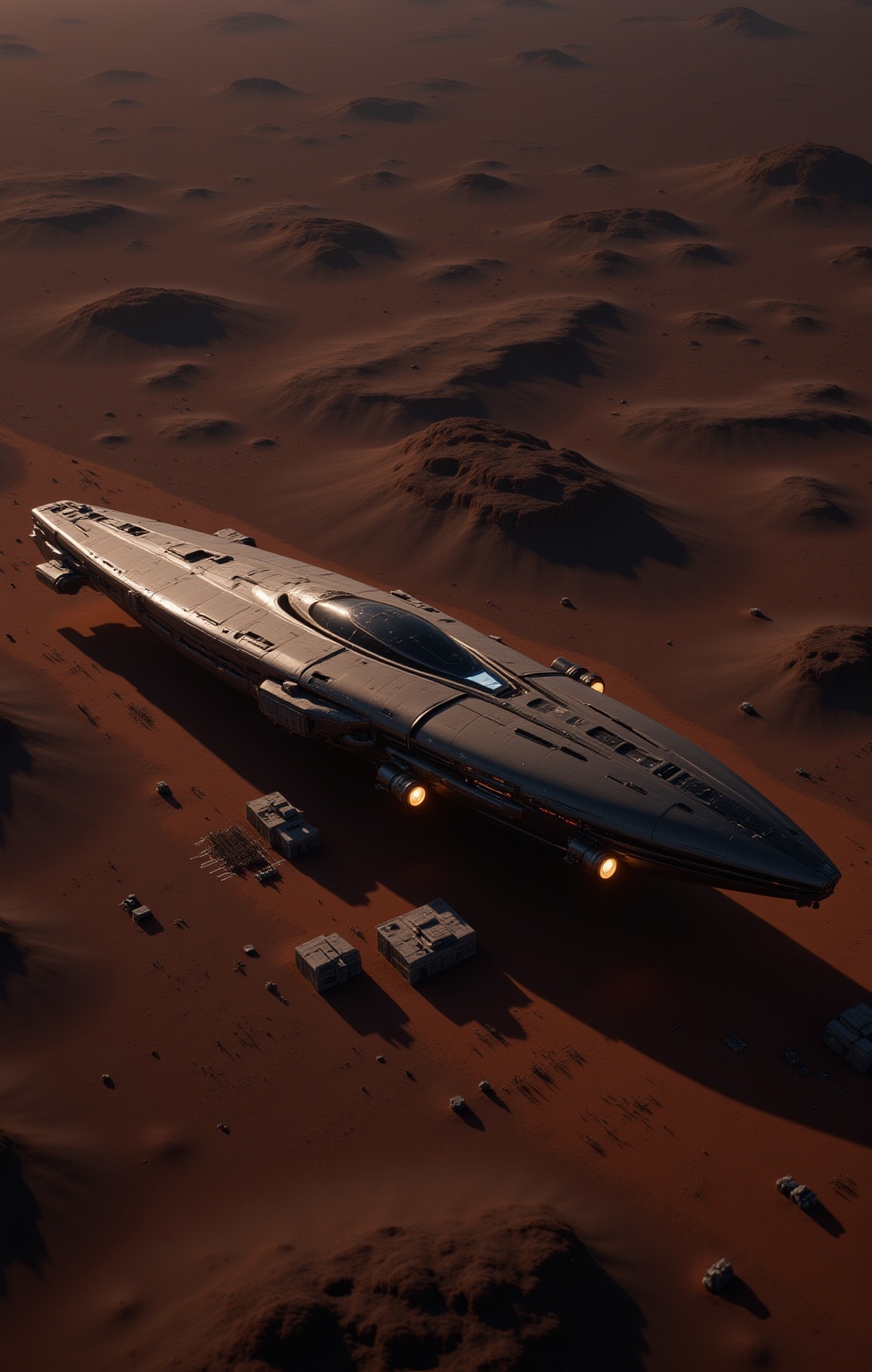 Interstellar_Scifi,  Interstellar_Scifi,  At the Martian aerospace hub on Tensor.Art