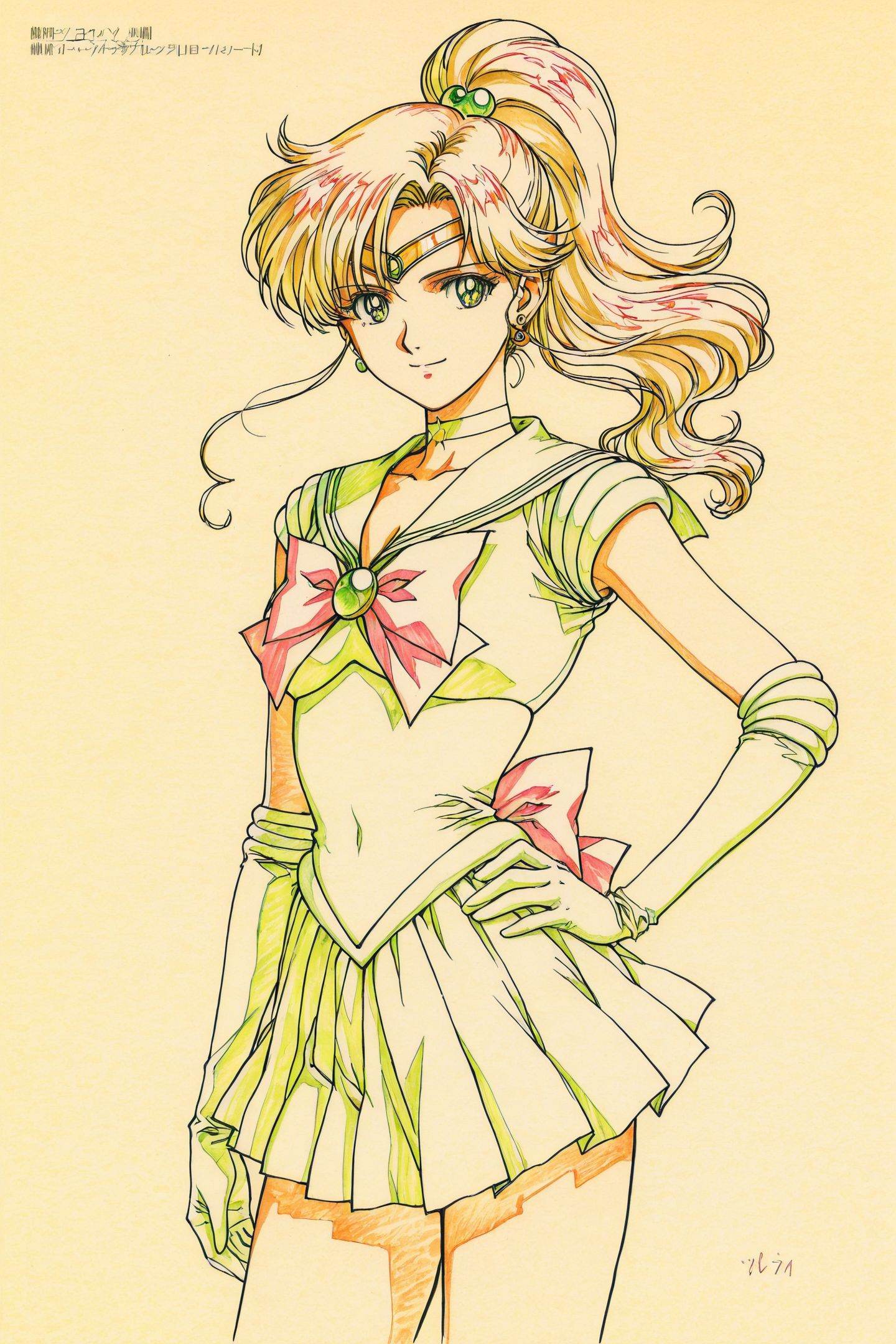 Colorful Line Art,  1girl,  sailor senshi uniform on Tensor.Art