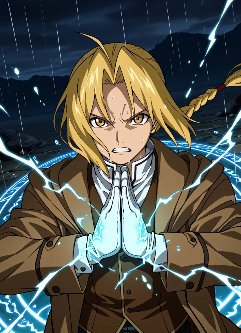edwardelric,  1boy,  male focus on Tensor.Art