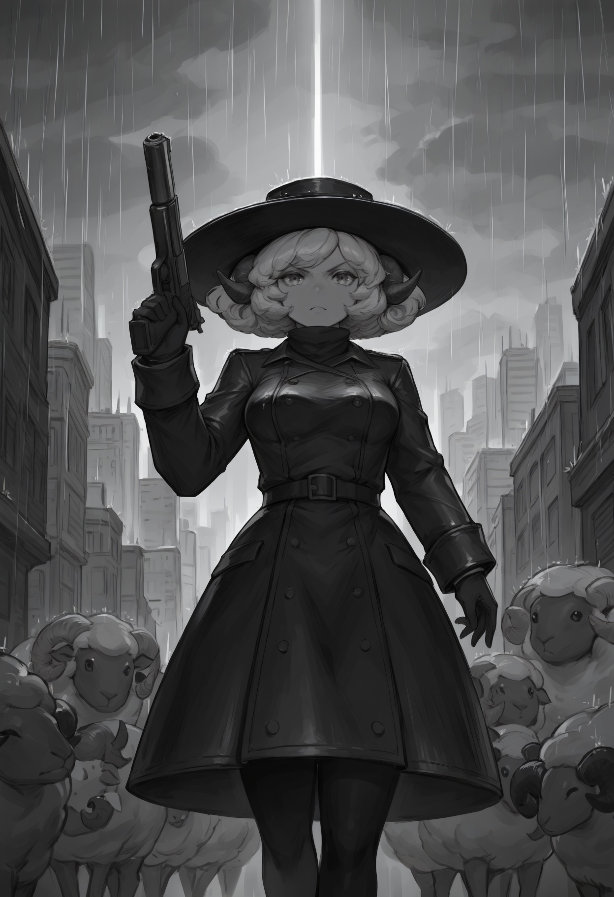 masterpiece,  best quality,  sheep girl on Tensor.Art