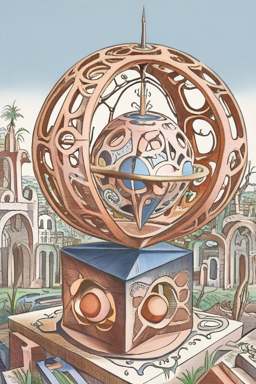 no humans,  tree,  traditional media on Tensor.Art