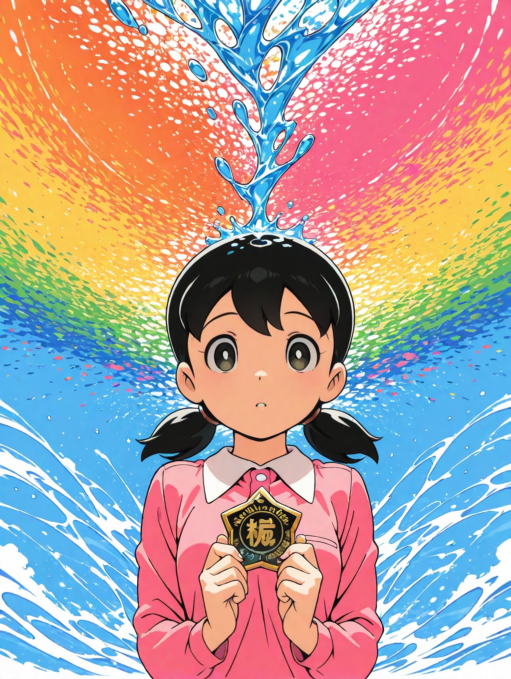 minamoto shizuka,  low twintails, on Tensor.Art