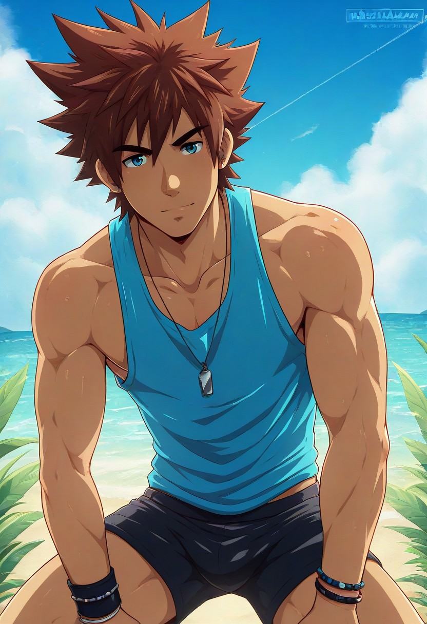 1male,  male anime character,  MazBlaZamStyle on Tensor.Art