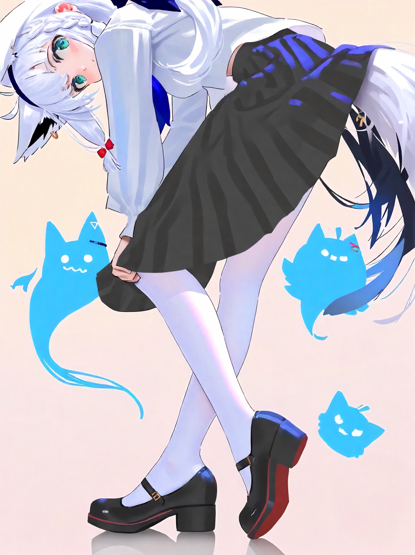 1girl,  miteiru \(shirakami fubuki\),  hololive on Tensor.Art