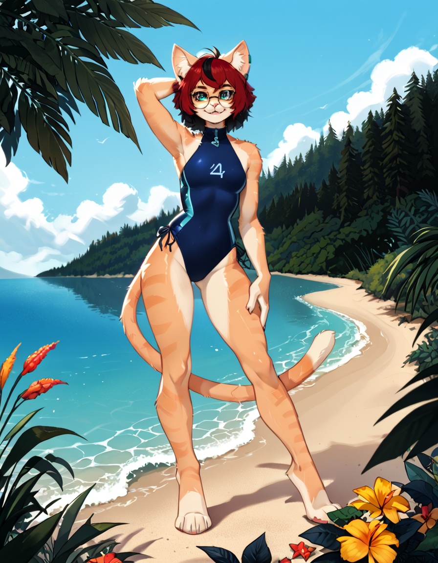 outdoors,  lake,  beach on Tensor.Art