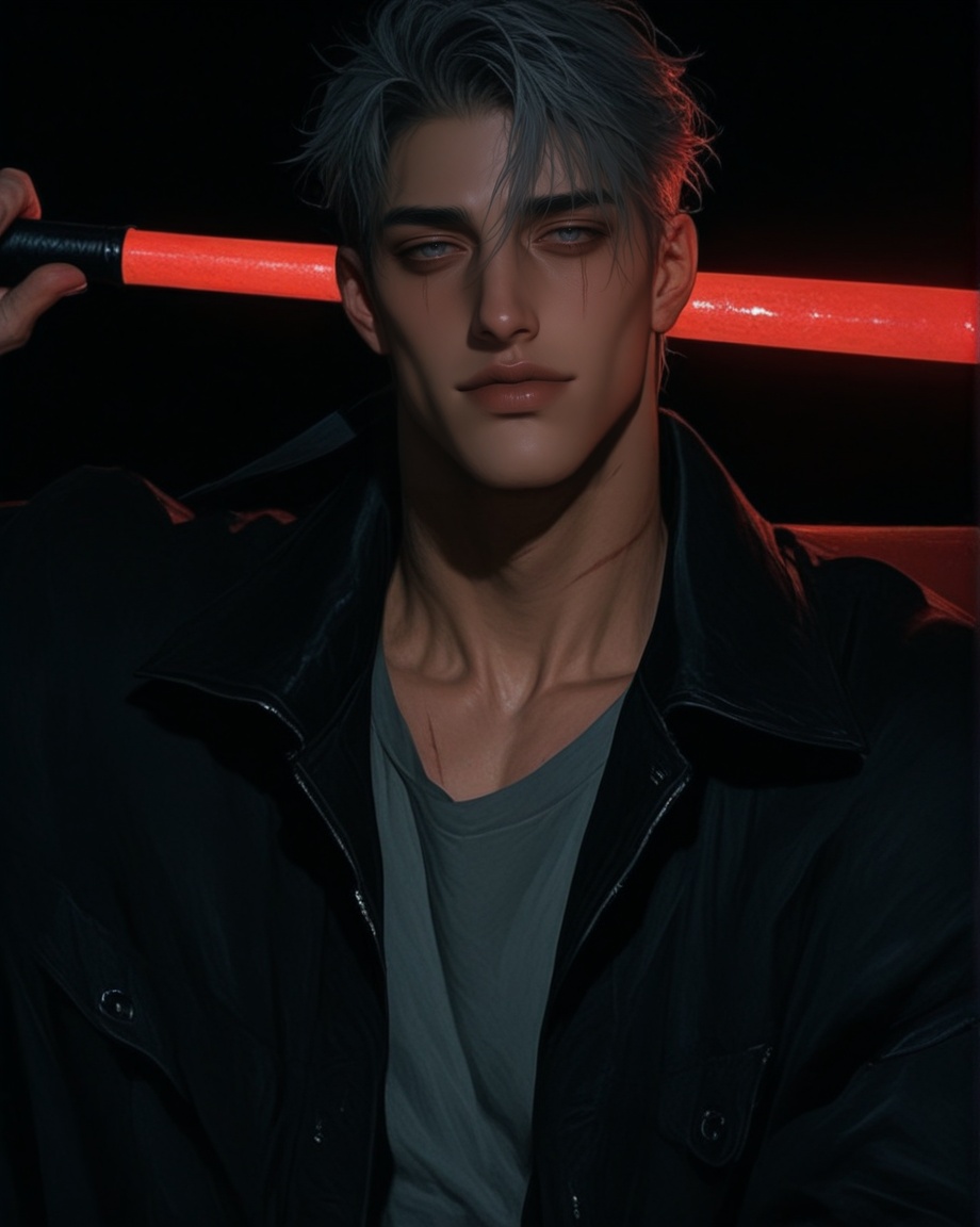 male focus,  solo,  mature on Tensor.Art