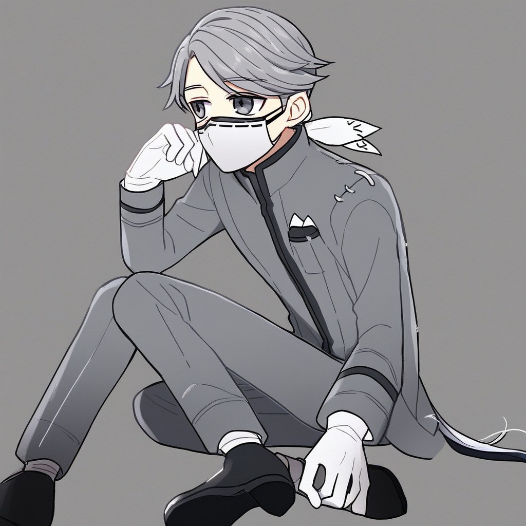 solo,  1boy,  male focus on Tensor.Art
