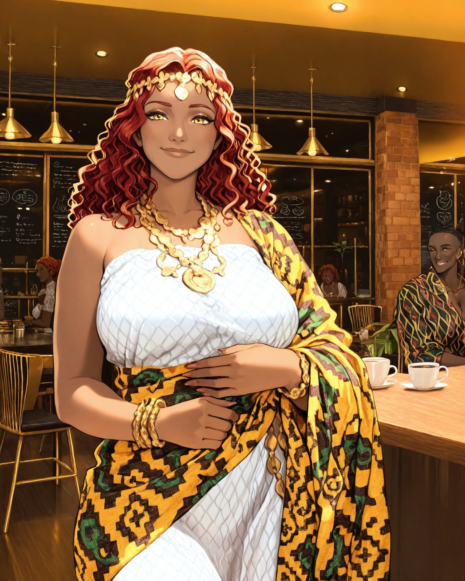 1girl,  ghakente,  red hair on Tensor.Art