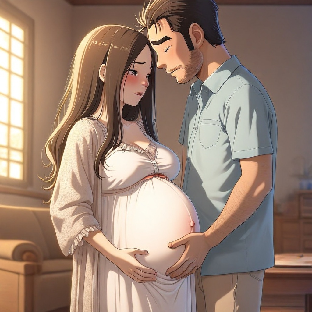 DaPREGNANT,  pregnant couple focus,  1pregnant on Tensor.Art