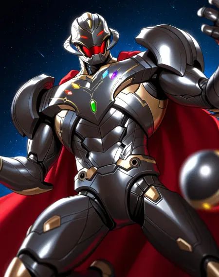 Ultron Infinity,  muscular,  robot on Tensor.Art