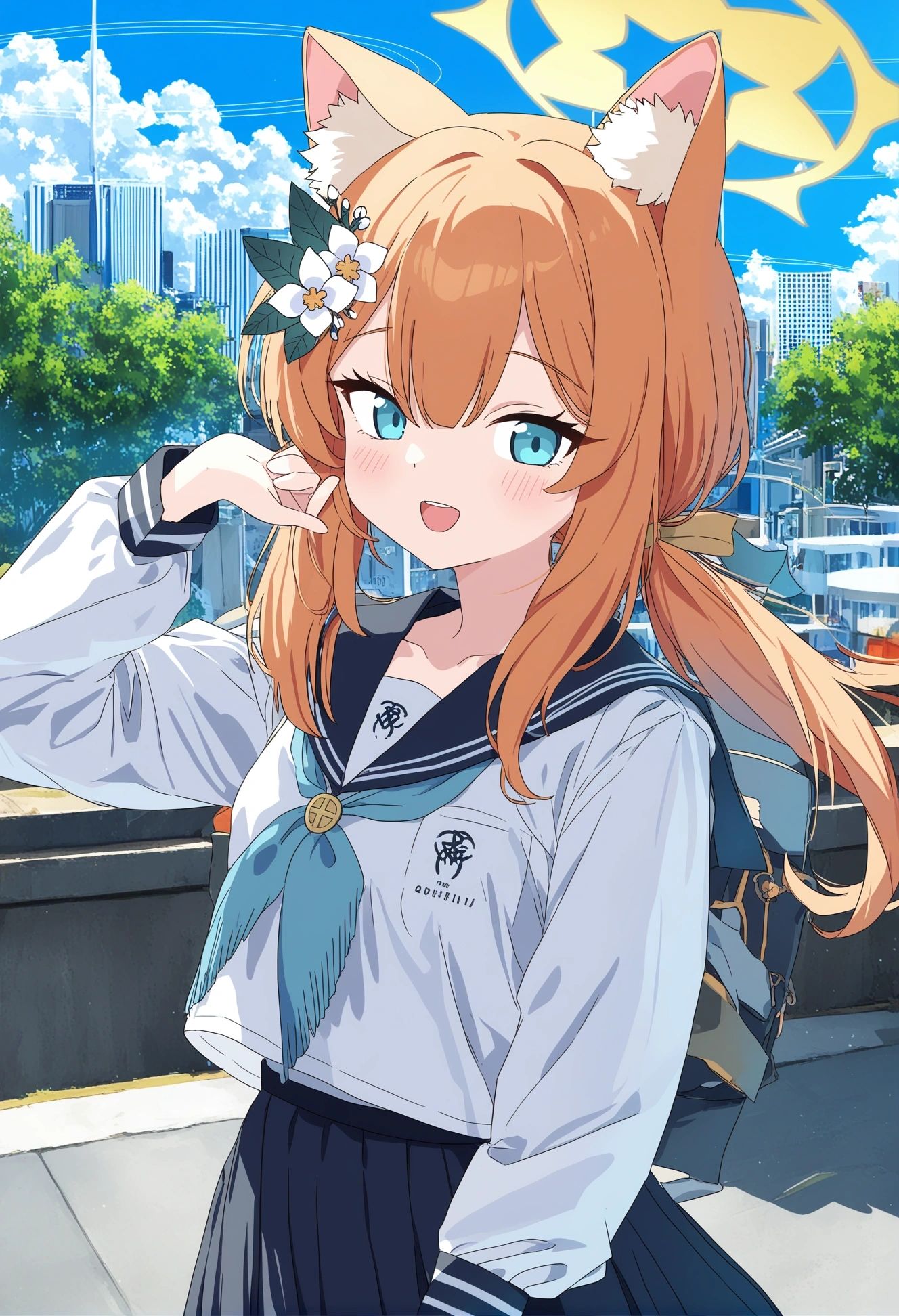 1girl,  mari \(blue archive\),  alternate costume on Tensor.Art