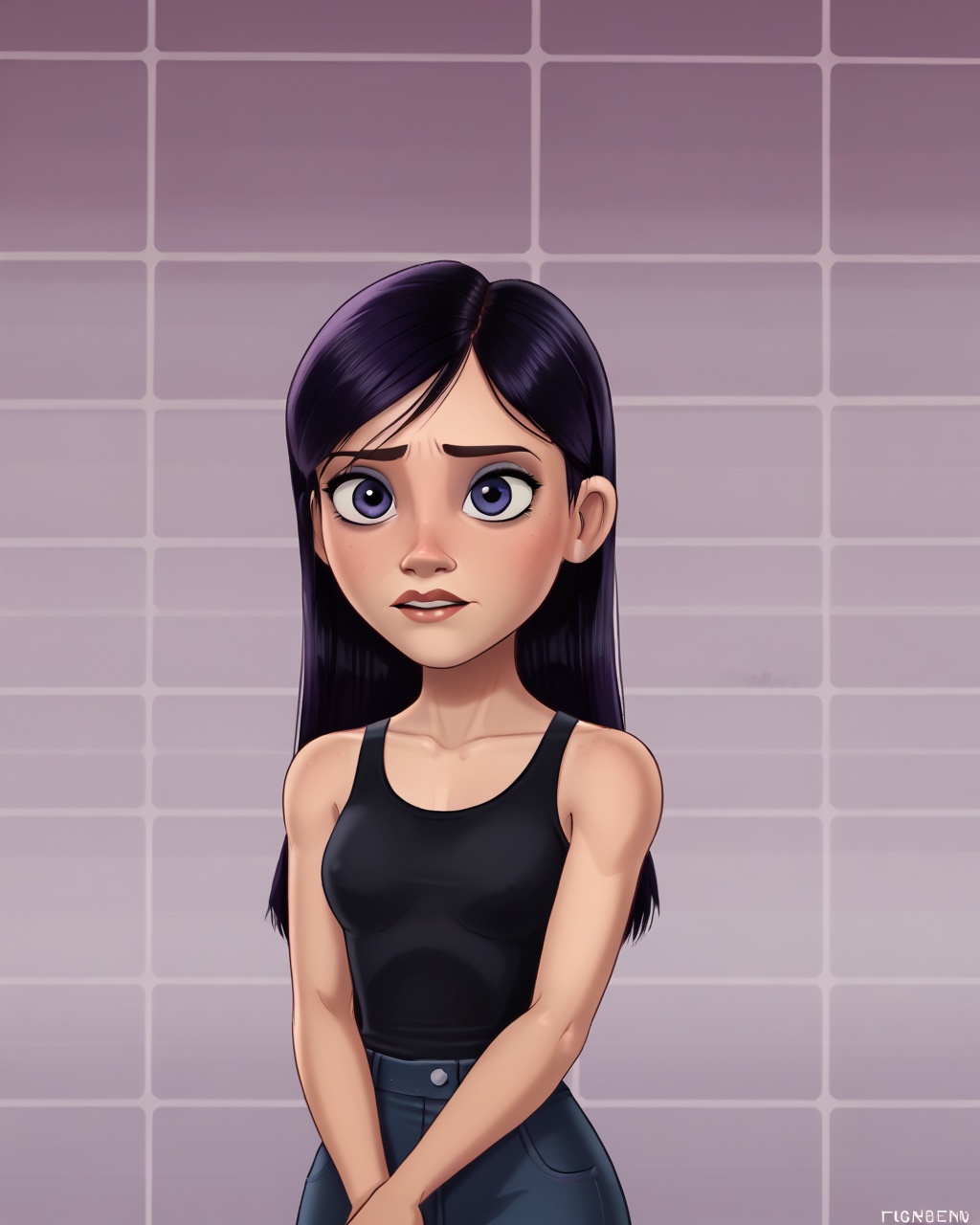 half body potrait,  solo,  violet parr on Tensor.Art