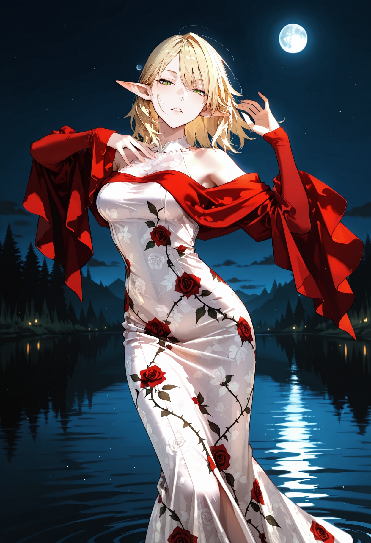 1girl,  pointed ears,  elf on Tensor.Art