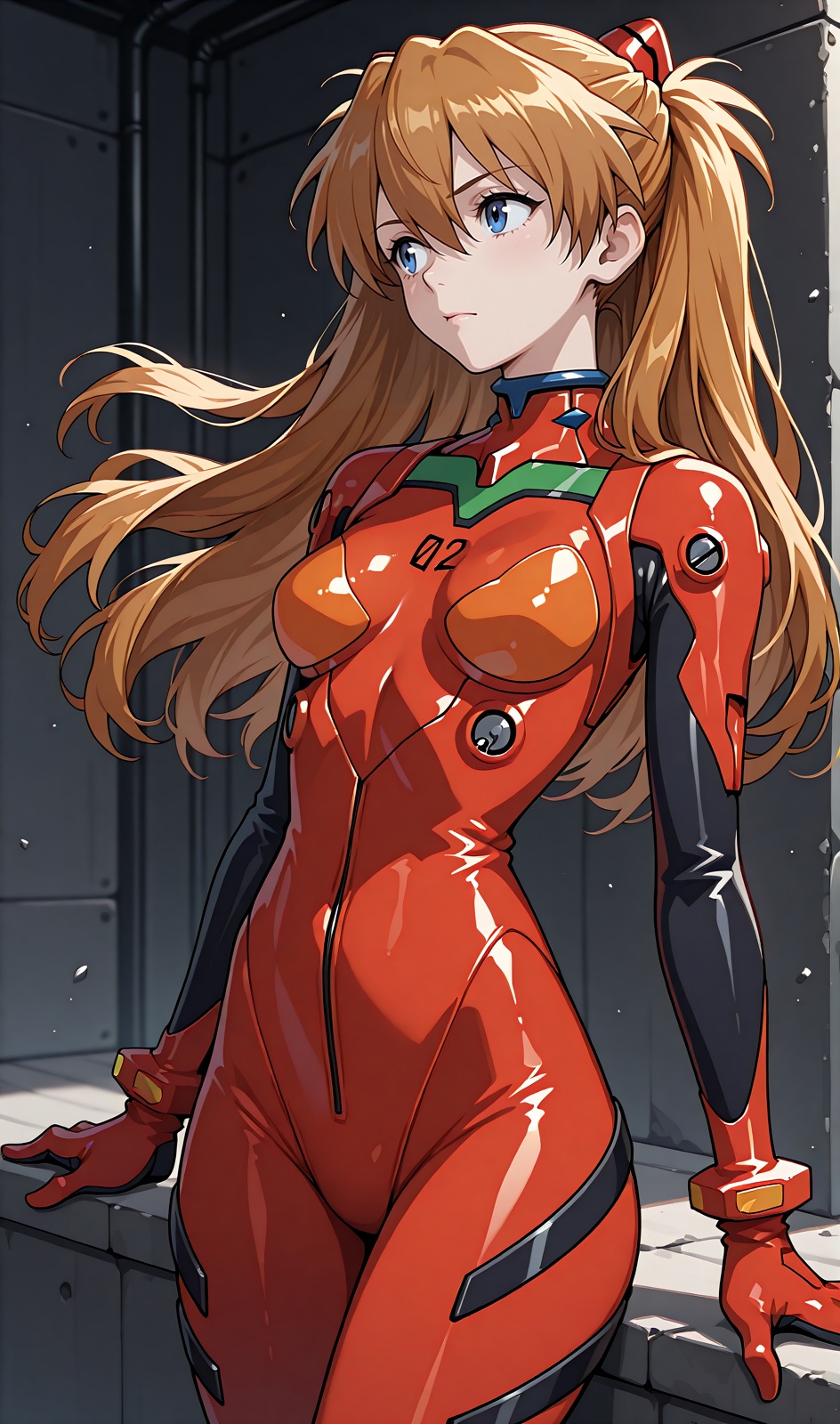 1girl,  solo,  Asuka Langley on Tensor.Art