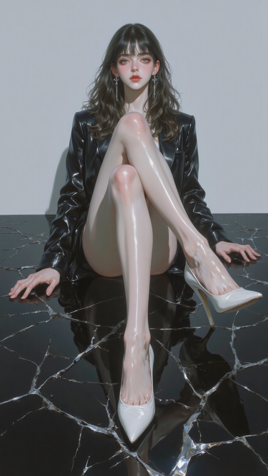 movie_post,  A hyper-realistic digital painting by artist @nsfw features a young japanese woman with pale skin,  beautiful...