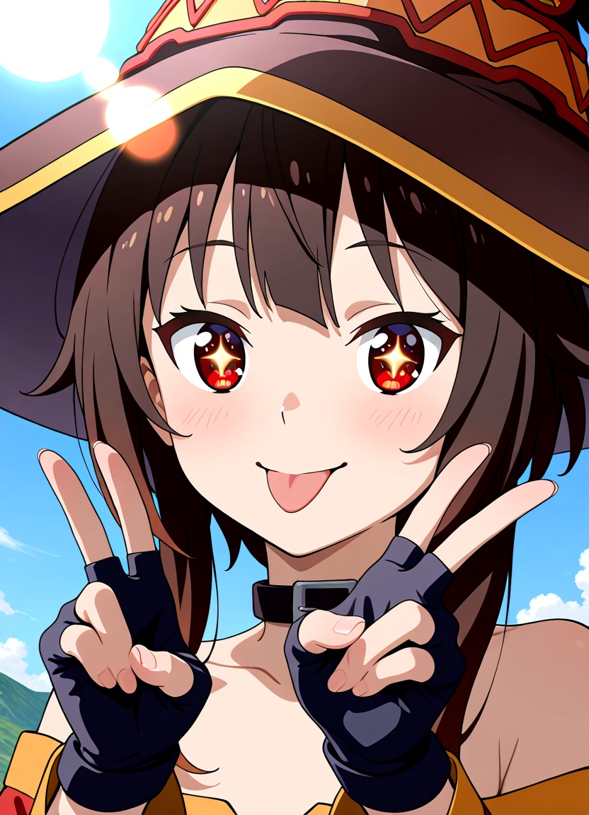 1girl,  solo,  megumin on Tensor.Art