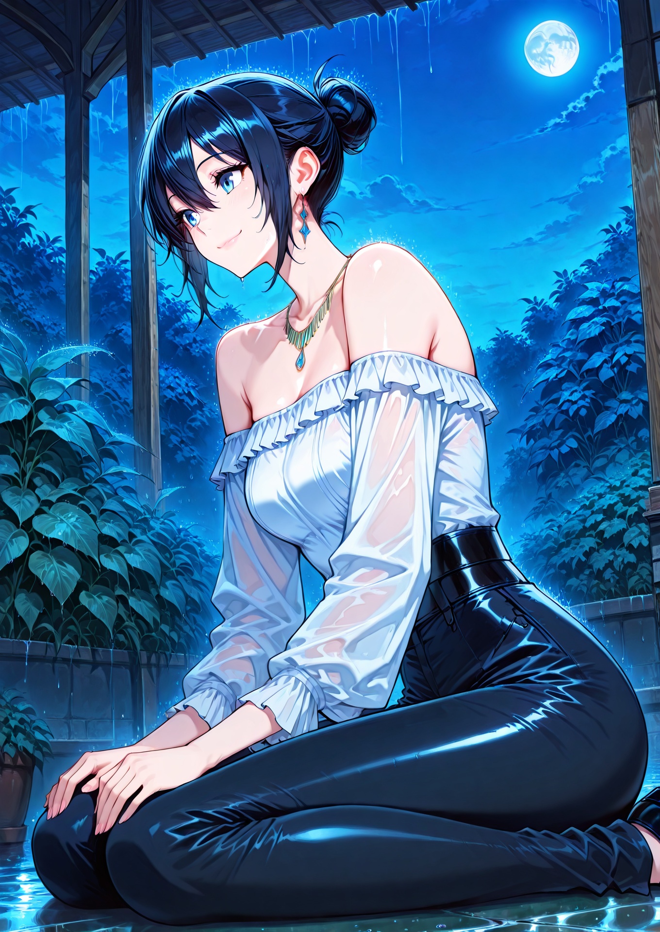 1 girl,  solo,  blue eyes on Tensor.Art