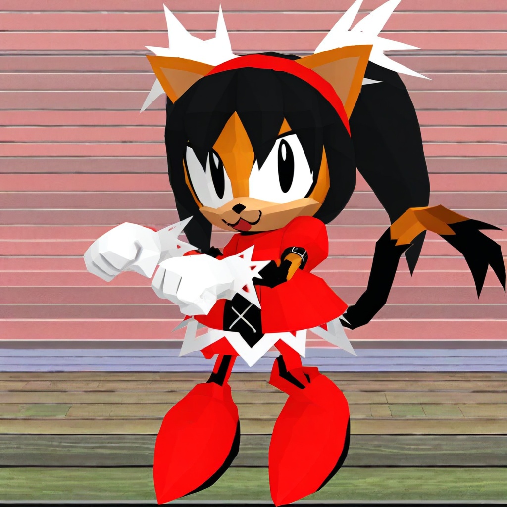 white hairpiece,  bangs,  red boots on Tensor.Art