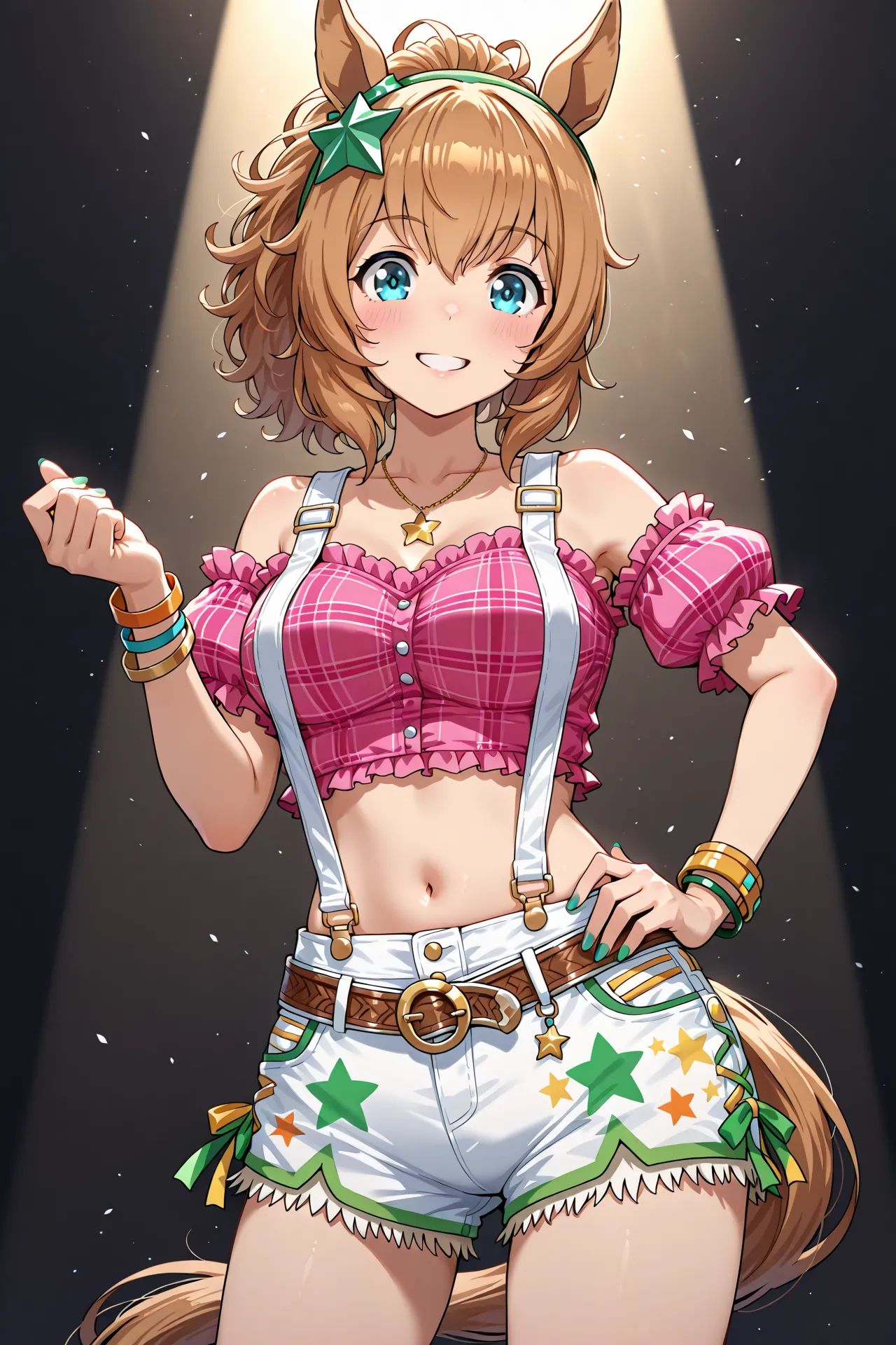 cowboy shot,  smile,  pose on Tensor.Art