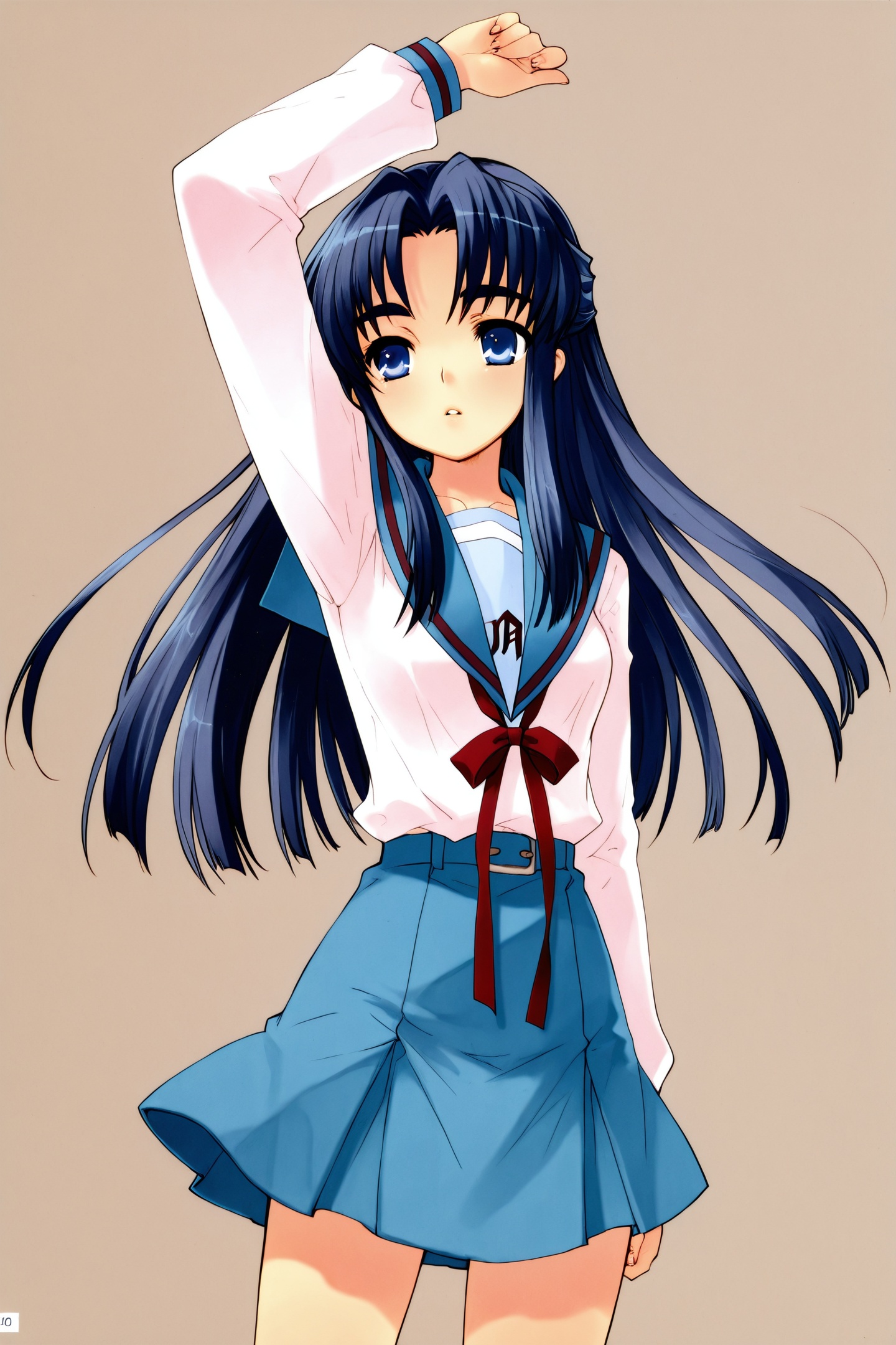 1girl,  solo,  school uniform on Tensor.Art