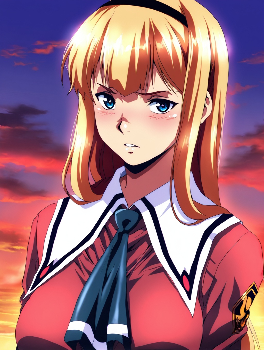 stigma anime sharp artstyle,  akizuki mirei,  1girl on Tensor.Art
