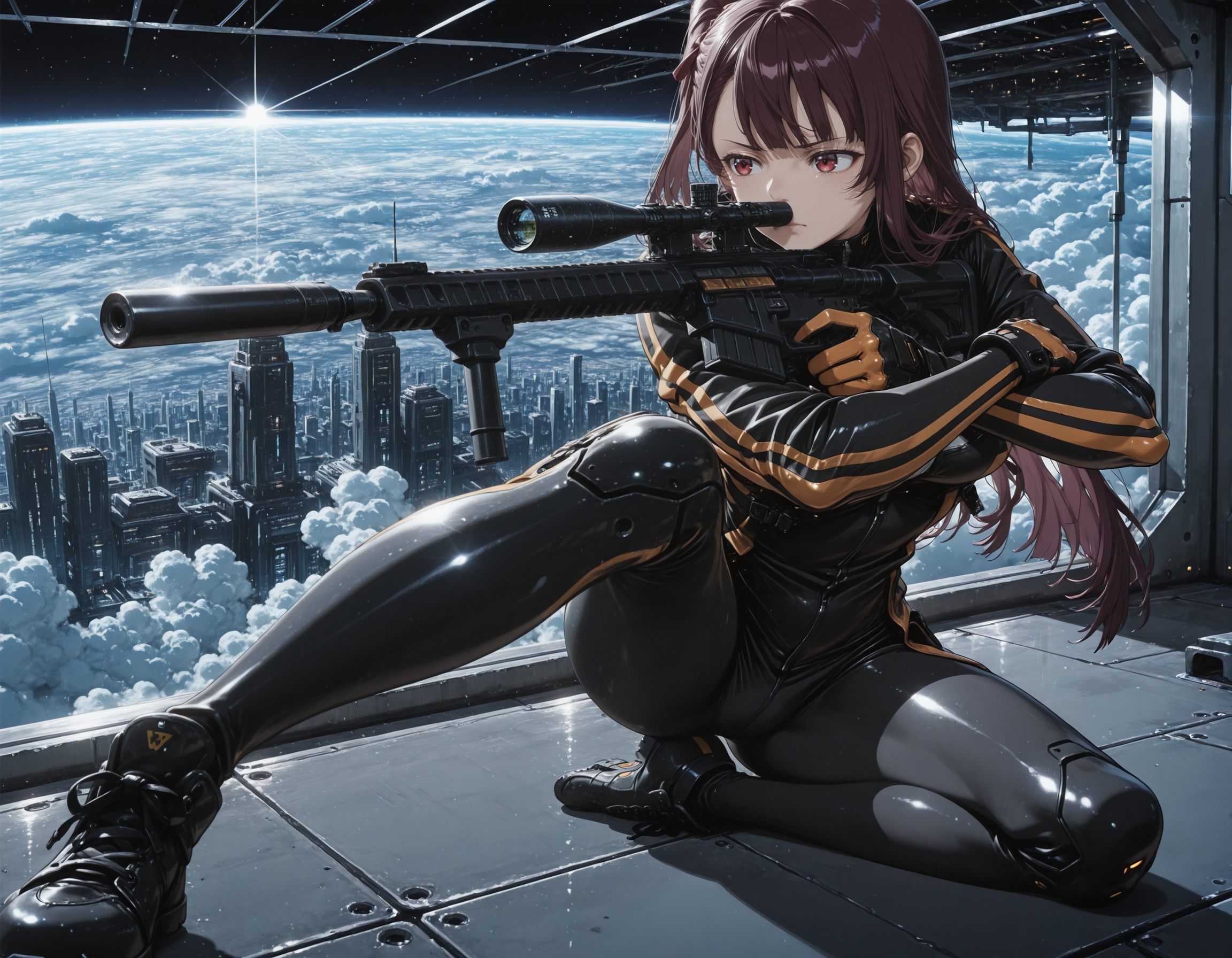 1girl,  wa2000,  dynamic pose on Tensor.Art