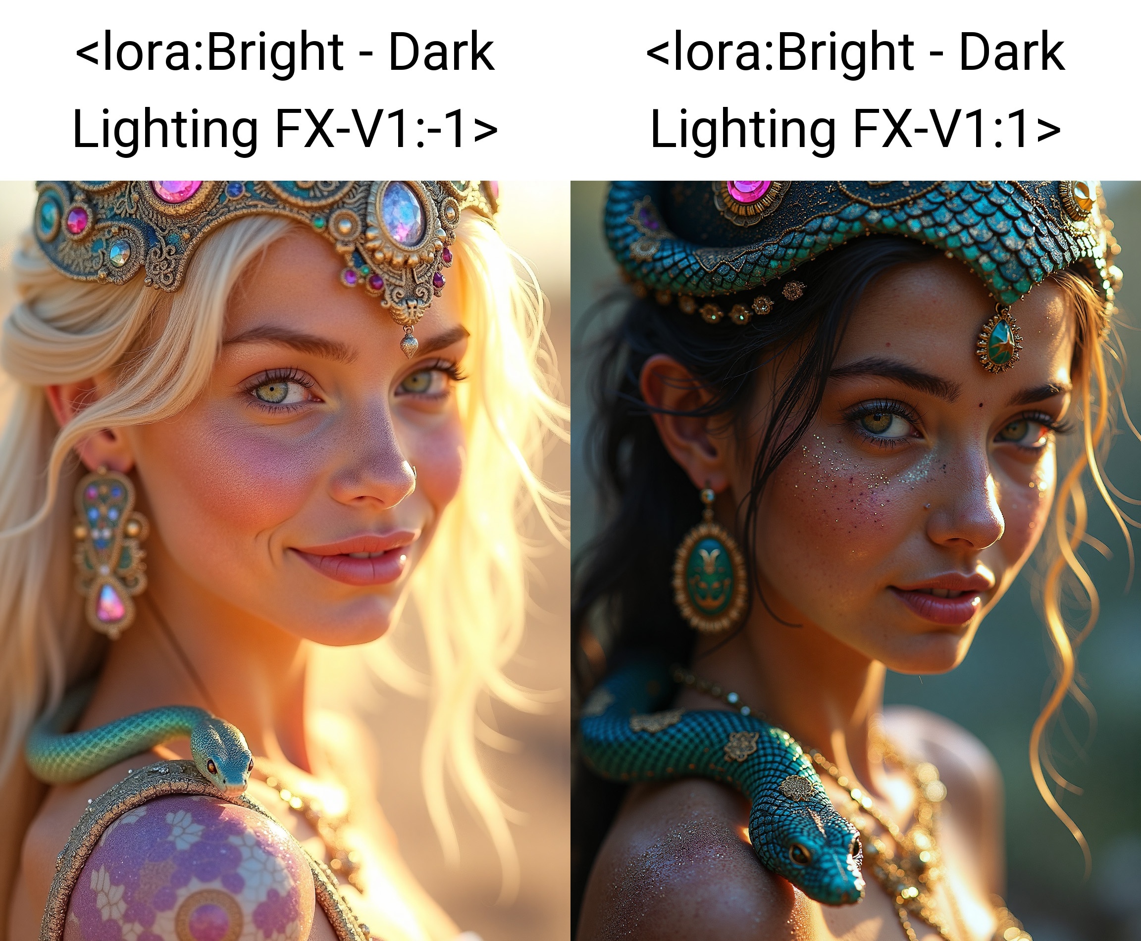 A luminous young galactic princess beams with radiant confidence in a stunning three-quarters portrait. Her skin shimmers...
